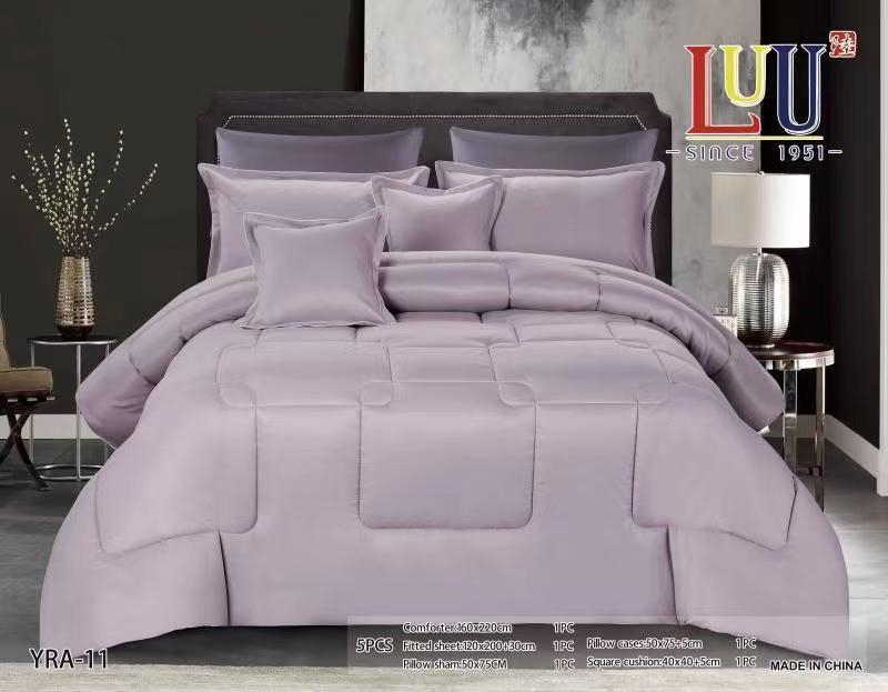 لحاف سرير كبير لون موف