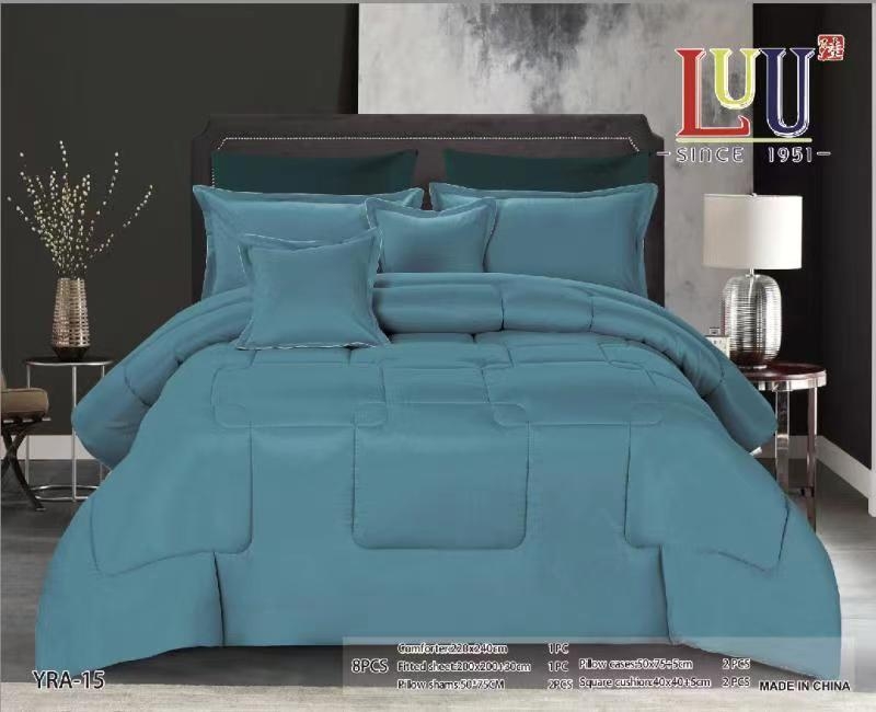 لحاف سرير كبير لون جنزارى