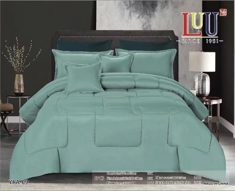 لحاف سرير كبير لون اخضر