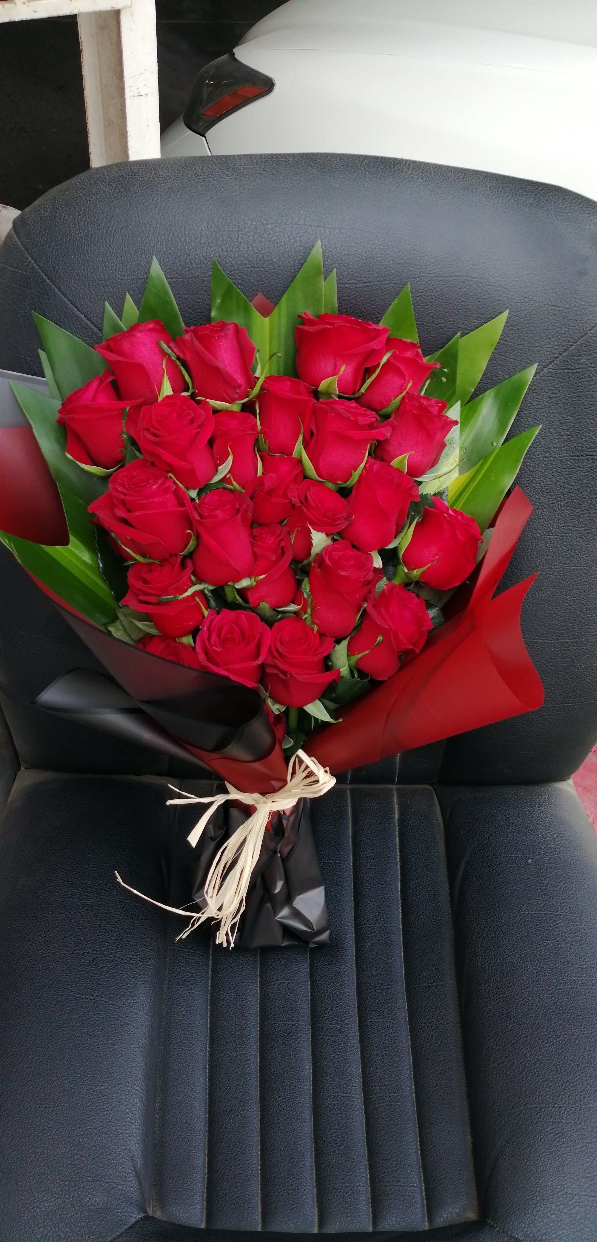 بوكيه ورد طبيعي