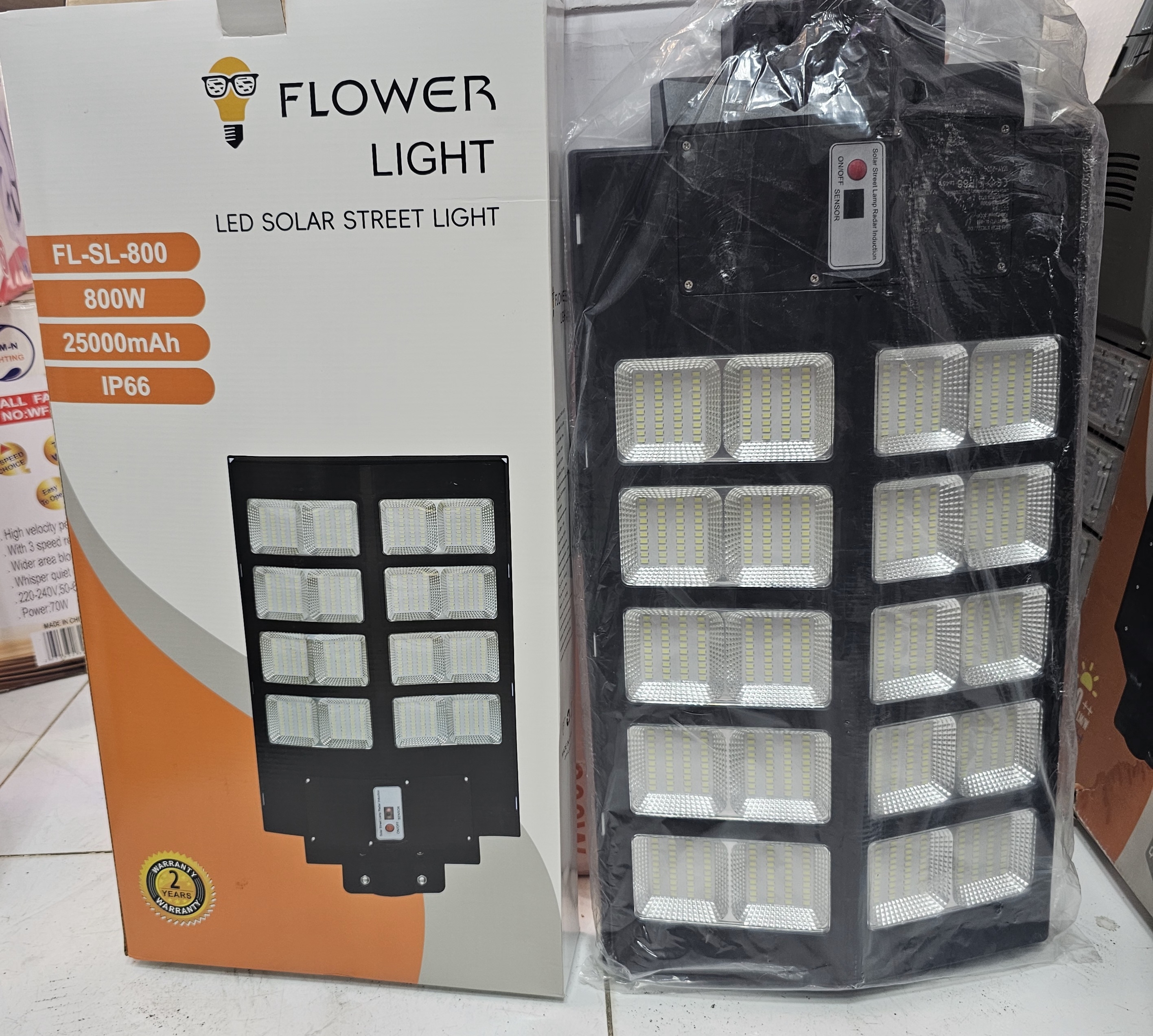 كشاف طاقه شمسيه 800 وات دمان 2 سنوات